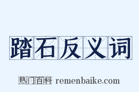 踏石反义词是什么意思的图片